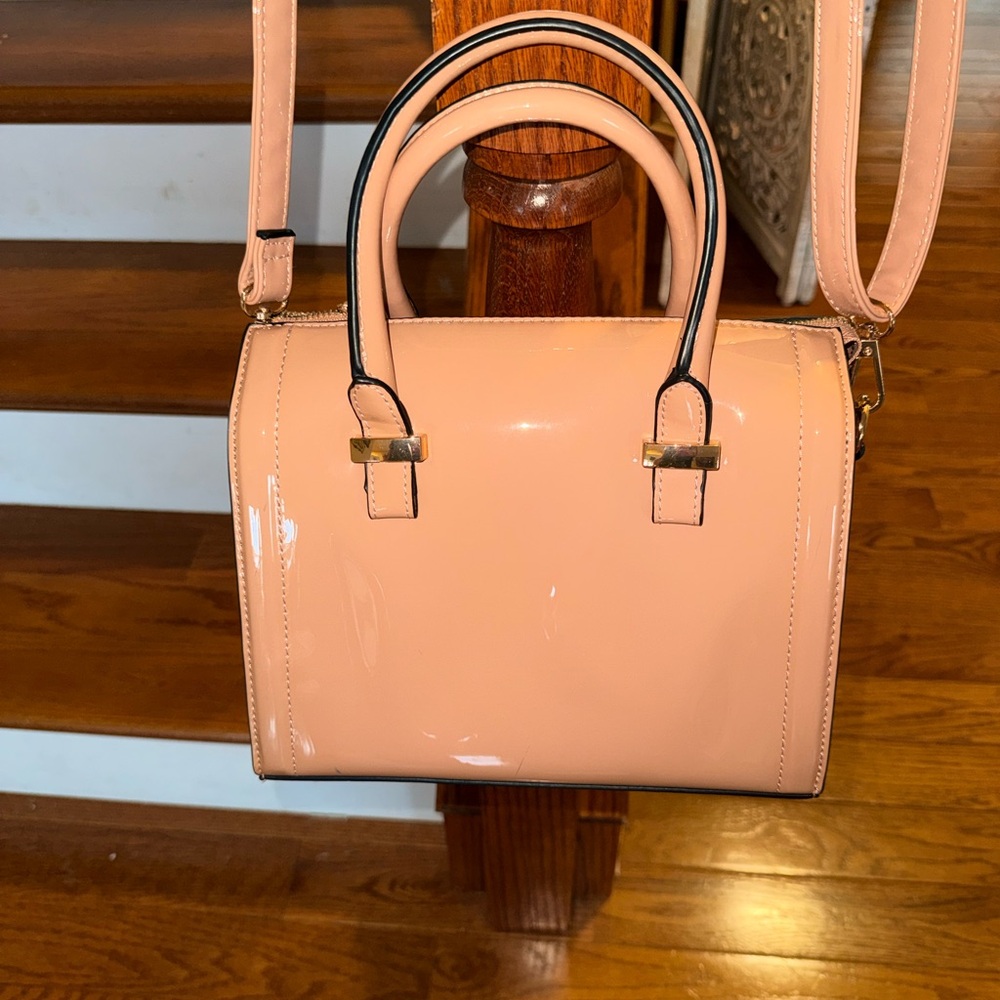 Dasein vinyl faux leather woman’s Handbag
